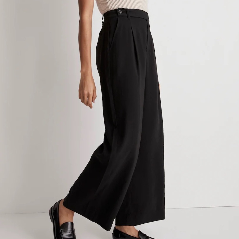 ♠️ Sold ♠️ Madewell The Harlow Wide-Leg Ankle Pant in Softdrape Size 2